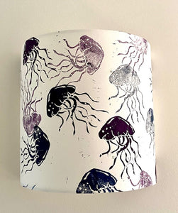 Applique papier japonais méduses