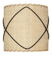 Charger l&#39;image dans la galerie, applique cartouge création en rotin et moelle de rotin